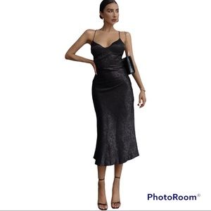 New Runaway Black Electra Slip Dress  Size US 10